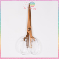 [HOTIS] Kéo cắt giấy trong suốt thiết kế xinh xắn, màu sắc sang chảnh