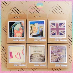 [HOTIS] Postcard PONY BROWN bưu thiếp phong cảnh các quốc gia trên thế giới - Hộp 40 tấm 5.8x7cm