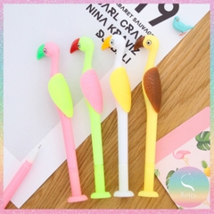 [HOTIS] Bút gel hồng hạc nhiều màu sắc - Ngòi 0.5mm mực đen