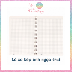 [HOTIS] Sổ lò xo kép KLong Caro B5 200 trang, bìa nhựa - MS576