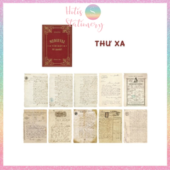 [HOTIS] Giấy nền phong cách trung cổ Medieval Vintage of Books - Tệp 10 tờ - Kích thước 13x18.4cm