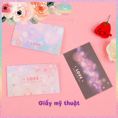 [HOTIS] Thiệp giấy gấp gọn kèm bao giấy - 17.5x10.5cm - 6 mẫu