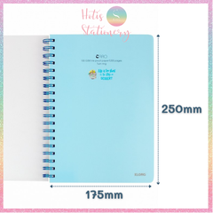 [HOTIS] Sổ lò xo kép KLong Caro B5 200 trang, bìa nhựa - MS576