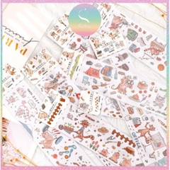 [HOTIS] Sticker hoạt hình sinh hoạt cuộc sống hàng ngày Simple Life