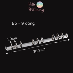 Còng rời bằng kim loại làm sổ A6/ A5/ B5/ A4 Hotis Stationery
