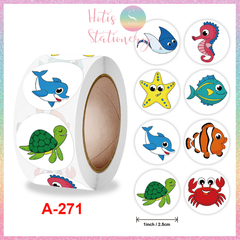 [HOTIS] Sticker Cuộn 500 Nhãn Dán Khen Thưởng Học Sinh - Tạo Động Lực, Kích Thích Học Tập, Phù Hợp Giáo Viên & Phụ Huynh