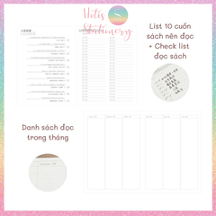 [HOTIS] Sổ bìa cứng đọc sách RosyPosy Poetry - 152 trang - 19.5x14cm