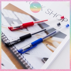 [HOTIS] Bút gel basic đầu bi 0.5mm/ 0.38mm - Xanh/ Đỏ/ Đen