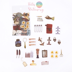 [HOTIS] Set 40 sticker thực vật hoa lá trang trí sổ tay/ nhật ký/ sketchbook