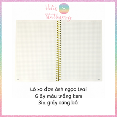 [HOTIS] Sổ lò xo đơn Caro A4 KLong 100gsm - 200/ 300 trang - MS590 & MS591