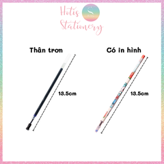 [HOTIS] Ruột bút gel thay thế dùng cho bút có nắp - Xanh/ Đen/ Đỏ - 0.35/ 0.38/ 0.5mm