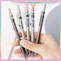 [HOTIS] Bút chì bấm kim loại ngòi 0.5mm/ 0.7mm dùng vẽ phát thảo, ghi chú