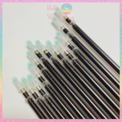 [HOTIS] Combo 10 ruột bút gel thay thế - Ngòi 0.38mm/0.5mm - Xanh/ Đen/ Đỏ