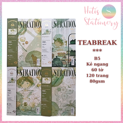 [HOTIS] Sổ tay Notebook Miss Time Illustration dạng tạp chí - B5 80/ 120 trang