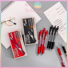 [HOTIS] Bút bi gel 0.5mm, bút bi bấm gel viết êm và mượt - 4 màu