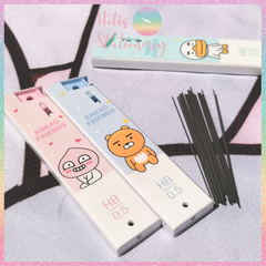 [HOTIS] Ruột bút chì bấm kim Deli ngòi 0.5/ 0.7mm HB dạng hộp bấm Kakao Friends