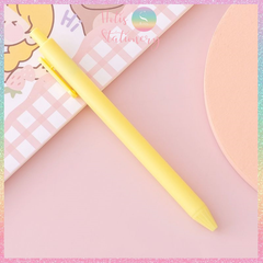 [HOTIS] Bút bi bấm mực đen vỏ màu macaron dễ thương - Ngòi 0.5mm