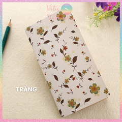[HOTIS] Sổ tay mini vintage STYLE hoa văn cổ điển giấy kraft nâu - Khổ 17.2x9cm - 48 trang