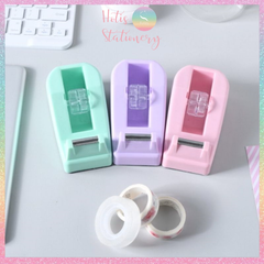 [HOTIS] Dụng cụ cắt băng keo để bàn mini, nhiều màu, xinh xắn