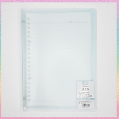 [HOTIS] Sổ A5, binder, sketchbook bìa trong mờ nhiều màu, có thể cuộn lại và thắc nơ làm quà tặng