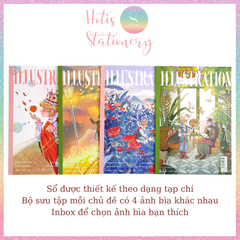 [HOTIS] Sổ tay Notebook Miss Time Illustration dạng tạp chí - B5 80/ 120 trang