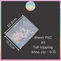 [HOTIS] Sheet PVC đựng card, sticker cho binder A7/ A6/ A5/ B5/ A4