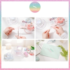 [HOTIS] Washi cuộn caro tape màu pastel tinh tế - Dài 3m