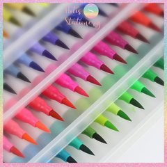 [HOTIS] Bút lông hai đầu tô màu vẽ tranh gốc nước viết calligraphy Double Head- Bộ 12/24/36/48 màu