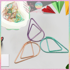[HOTIS] Set 10 cái Kẹp giấy kim loại hình giọt nước kẹp thiệp cưới, thư mời, thiệp sinh nhật