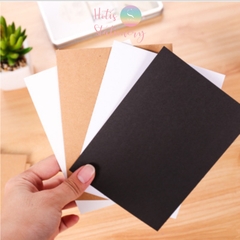 [HOTIS] Bưu thiếp trống/ thẻ vẽ tay/ bìa cứng 2 mặt/ thẻ graffiti/ handmade DIY - 14.3x9.3cm