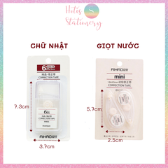 [HOTIS] Bút xóa giấy, bút xóa kéo MINI trong suốt Correction Tape kiểu dáng đơn giản dễ sử dụng