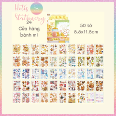 [HOTIS] 50 MẪU - Sticker dán sổ hoạt hình Colorful Dream - 50 tờ/ hộp