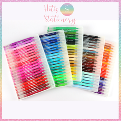 [HOTIS] Bút lông hai đầu nắp trong, tô màu vẽ tranh gốc nước Dual tip brush pen - Bộ 48/60/72/100 màu