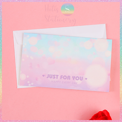 [HOTIS] Thiệp giấy gấp gọn kèm bao giấy - 17.5x10.5cm - 6 mẫu