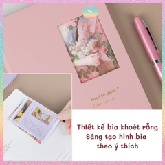 [HOTIS] Sổ bìa cứng đọc sách RosyPosy Poetry - 152 trang - 19.5x14cm