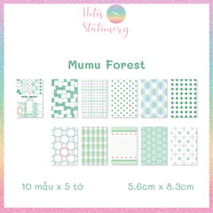 [HOTIS] [MIX MẪU] Giấy nền vintage họa tiết cổ điển Semi Sweet (5.6x8.3cm) - 50 tờ