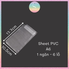 [HOTIS] Sheet PVC đựng card, sticker cho binder A7/ A6/ A5/ B5/ A4