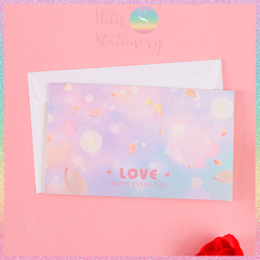 [HOTIS] Thiệp giấy gấp gọn kèm bao giấy - 17.5x10.5cm - 6 mẫu