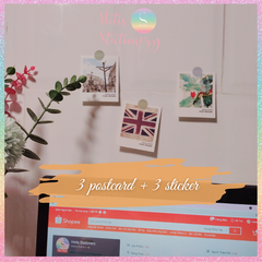 [HOTIS] Postcard PONY BROWN bưu thiếp phong cảnh các quốc gia trên thế giới - Hộp 40 tấm 5.8x7cm