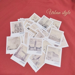 [HOTIS] Postcard PONY BROWN bưu thiếp phong cảnh các quốc gia trên thế giới - Hộp 40 tấm 5.8x7cm