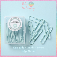 [HOTIS] Kẹp giấy kim loại màu Macaron Paper Clip kẹp bướm giữ tài liệu
