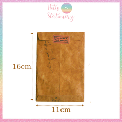 [HOTIS] Phong bì, bìa thư giấy kraft cổ điển vintage 16x11cm EN001