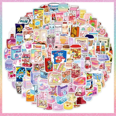 [HOTIS] Set 10 miếng dán Sticker dán mũ bảo hiểm, vali, laptop, điện thoại, 3cm/ cái