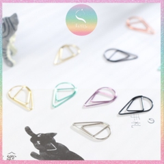 [HOTIS] Set 10 cái Kẹp giấy kim loại hình giọt nước kẹp thiệp cưới, thư mời, thiệp sinh nhật