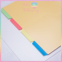 [HOTIS] Bìa phân trang nhiều màu - Phụ kiện sổ còng binder A5/ B5/ A4