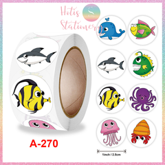 [HOTIS] Sticker Cuộn 500 Nhãn Dán Khen Thưởng Học Sinh - Tạo Động Lực, Kích Thích Học Tập, Phù Hợp Giáo Viên & Phụ Huynh