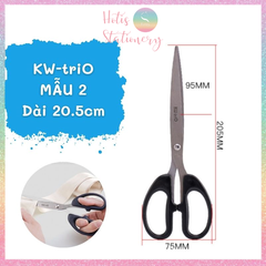 [HOTIS] Kéo cắt giấy KW-triO bằng thép không gỉ mạ titan - Đặc biết cắt băng keo không bị dính - Hàng cao cấp - Dài 17.5cm