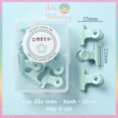 [HOTIS] Kẹp giấy kim loại màu Macaron Paper Clip kẹp bướm giữ tài liệu