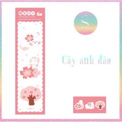 [HOTIS] Giấy note, giấy ghi chú phong cách Nhật Bản Post-it Falling Sakura