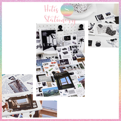 [HOTIS] Sổ sticker phong cảnh trang trí sổ làm bullet journal size A6 - 20 tờ